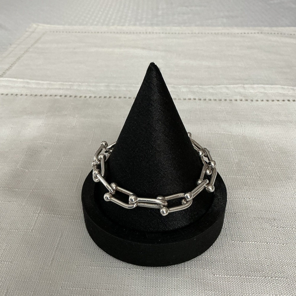 Dyadema Silver Tone Over Bronze Italy Link Bracelet